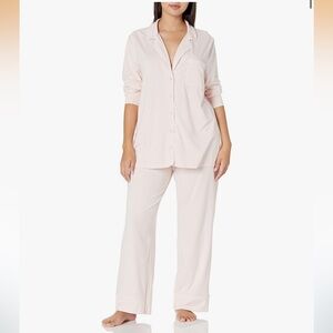NWT! Amazon Essentials Long Sleeve Cotton Modal Pajama Set — Light Pink, XXL